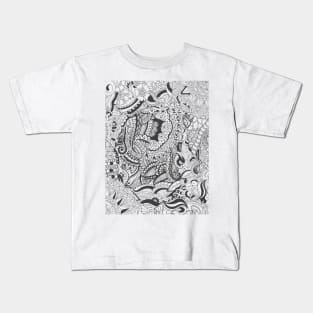 Zentangle ornament Kids T-Shirt